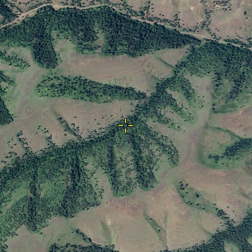 Aerial/Satellite Image of Moonshine Spring, WA