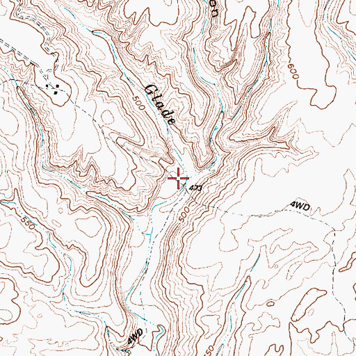 Topographic Map of Moore Canyon, WA