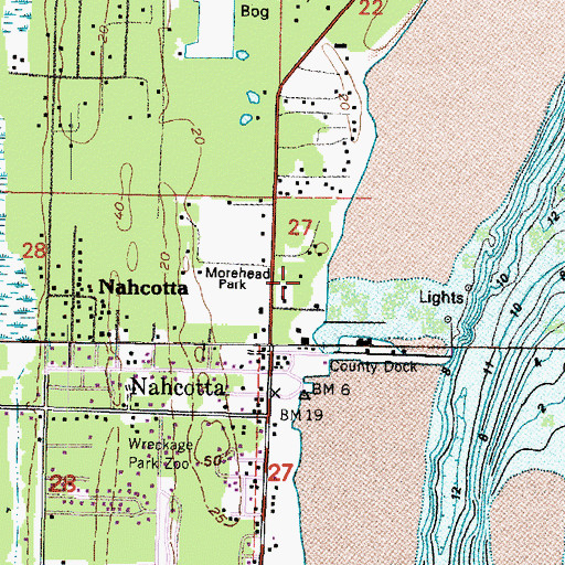 Topographic Map of Morehead Boys Camp, WA