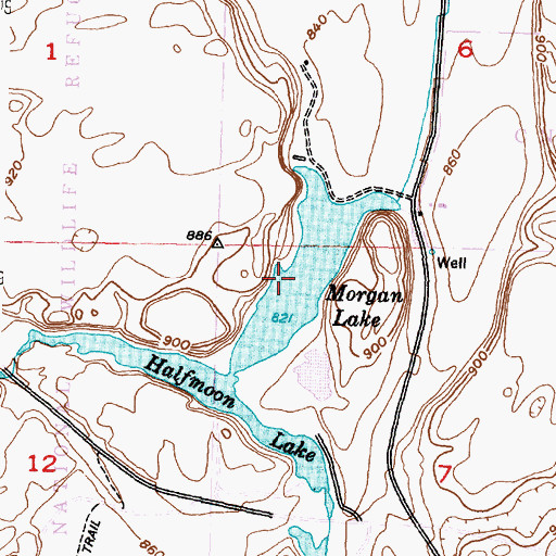 Topographic Map of Morgan Lake, WA