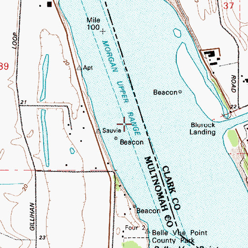 Topographic Map of Morgan Upper Range, OR
