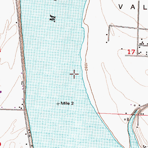 Topographic Map of Moses Lake, WA