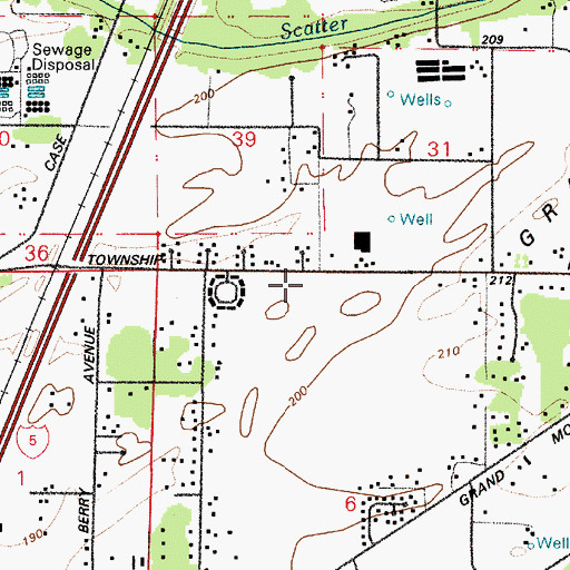 Topographic Map of Grand Mound Prairie, WA