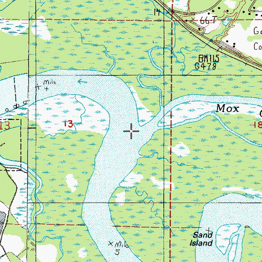 Topographic Map of Mox Chuck Slough, WA