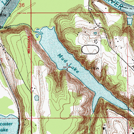 Topographic Map of Lake Rosannah, WA