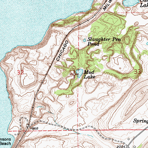 Topographic Map of Mud Lake, WA