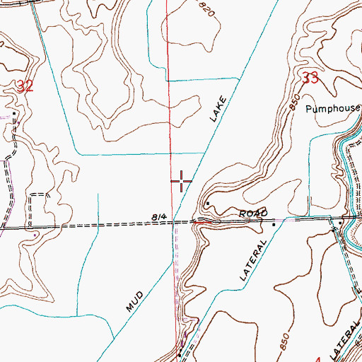Topographic Map of Mud Lake Drain, WA