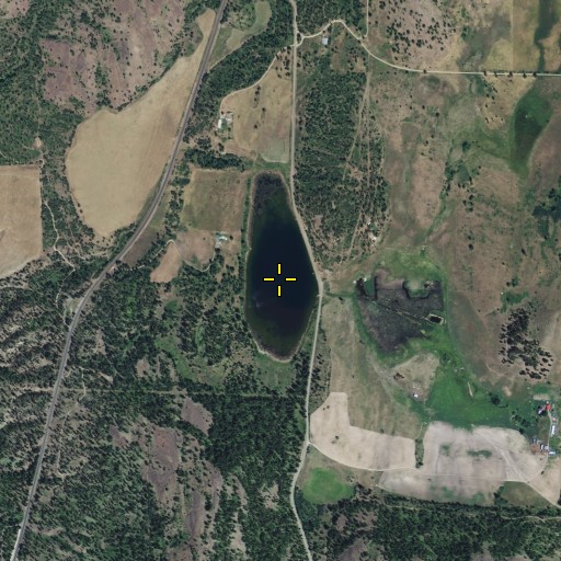 Aerial/Satellite Image of Mudgett Lake, WA