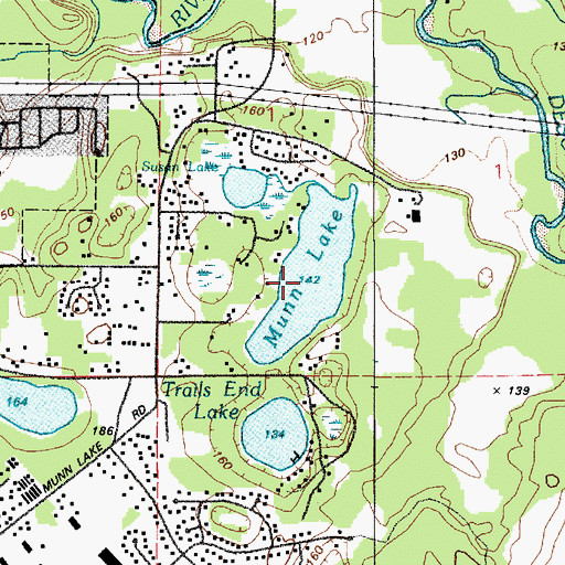 Topographic Map of Munn Lake, WA