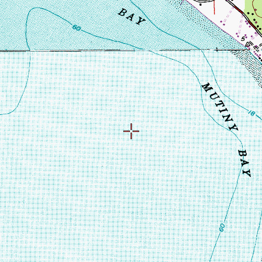 Topographic Map of Mutiny Bay, WA
