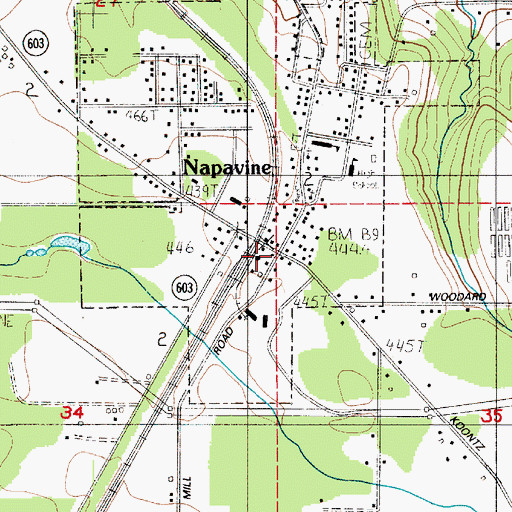 Topographic Map of Napavine, WA