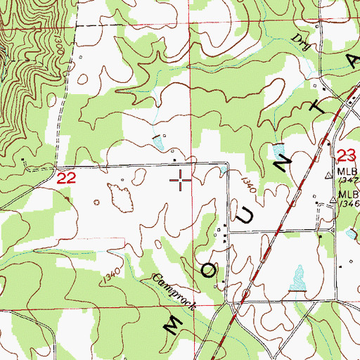 Topographic Map of Franklin Academy (historical), AL