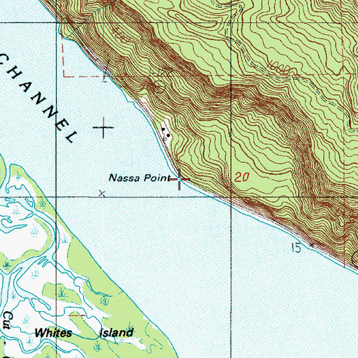 Topographic Map of Nassa Point, WA