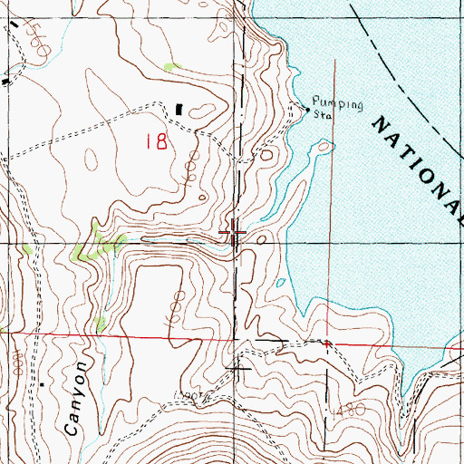 Topographic Map of Neal Canyon, WA