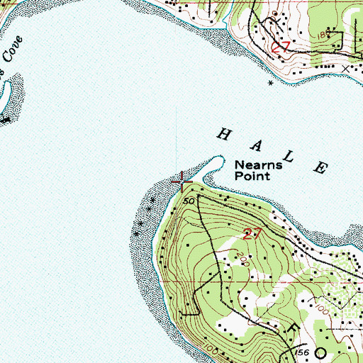 Topographic Map of Nearns Point, WA