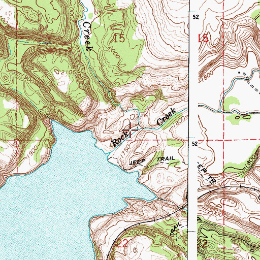 Topographic Map of Negro Creek, WA