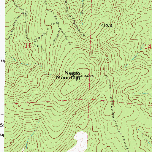 Topographic Map of McMillan Mountain, WA