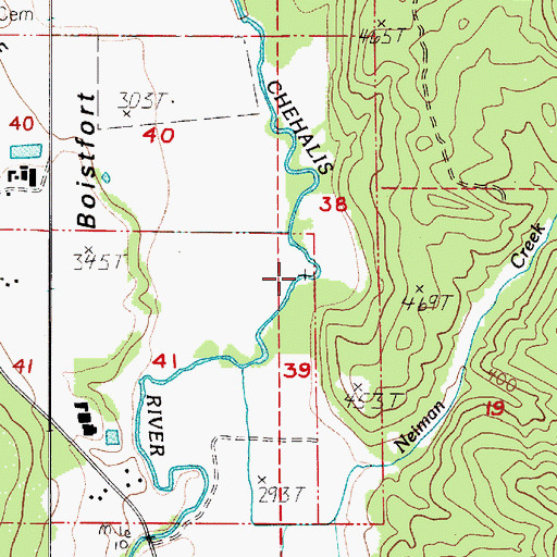 Topographic Map of Neiman Creek, WA