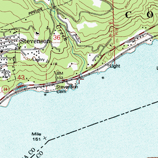 Topographic Map of Nelson Creek, WA