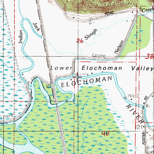 Topographic Map of Nelson Creek, WA