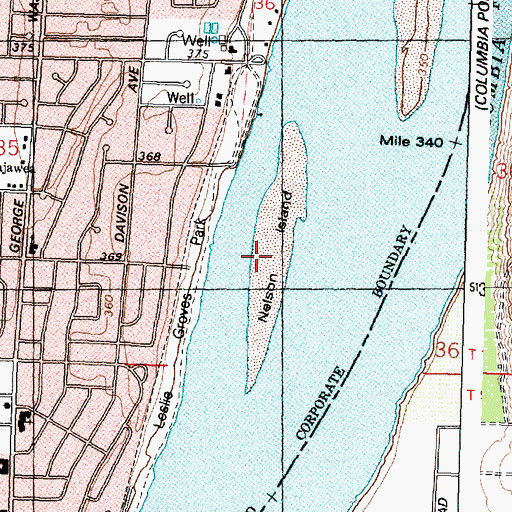 Topographic Map of Nelson Island, WA