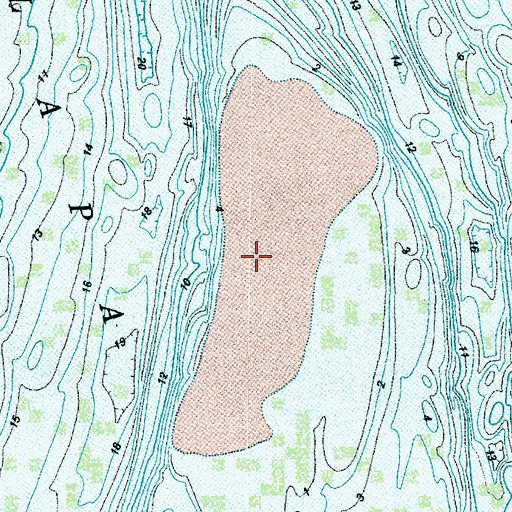Topographic Map of Nemah Spit, WA