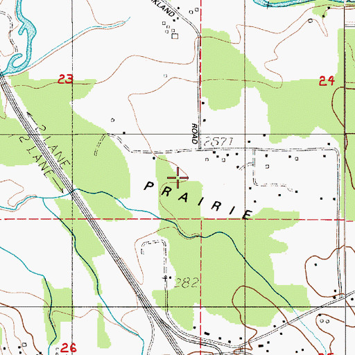 Topographic Map of Newaukum Prairie, WA