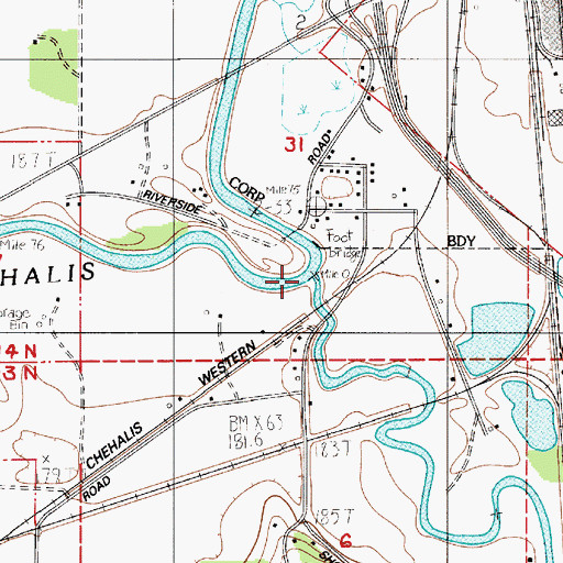 Topographic Map of Newaukum River, WA