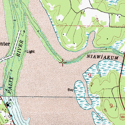 Topographic Map of Niawiakum River, WA