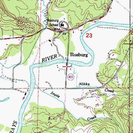 Topographic Map of Nikka Creek, WA