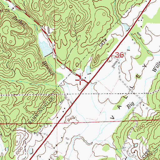 Topographic Map of House of Prayer Church, AL