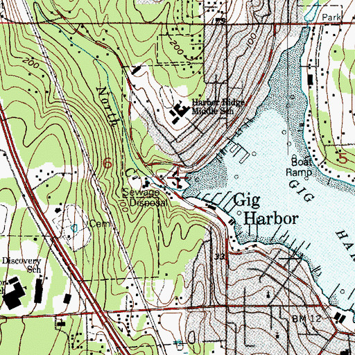 Topographic Map of North Creek, WA