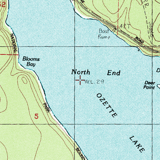 Topographic Map of North End, WA