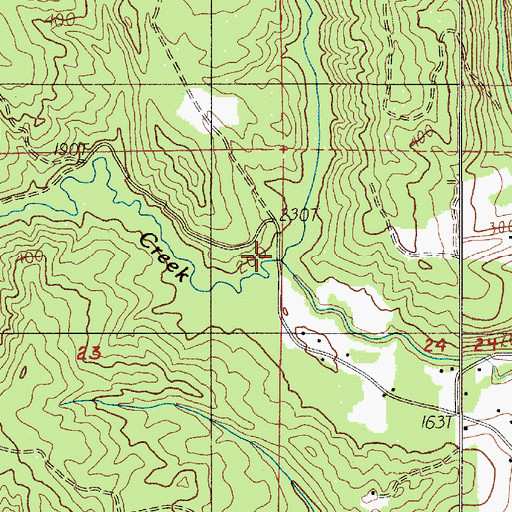 Topographic Map of North Fork Brim Creek, WA