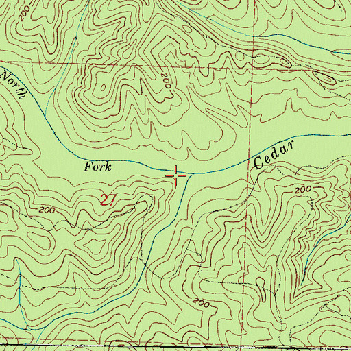 Topographic Map of North Fork Cedar River, WA
