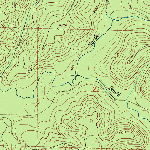 Topographic Map of North Fork Johns River, WA