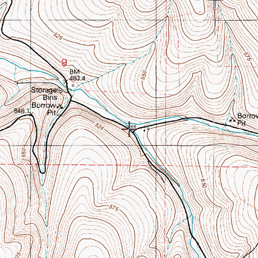 Topographic Map of North Meadow Creek, WA