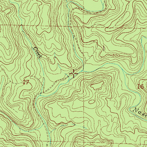Topographic Map of North Naselle River, WA