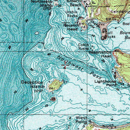 Topographic Map of Northwest Pass, WA