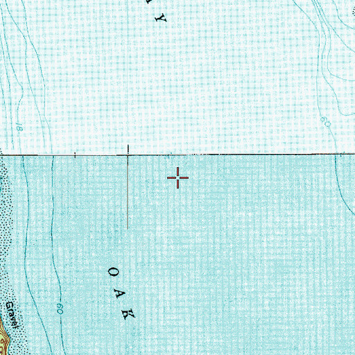 Topographic Map of Oak Bay, WA