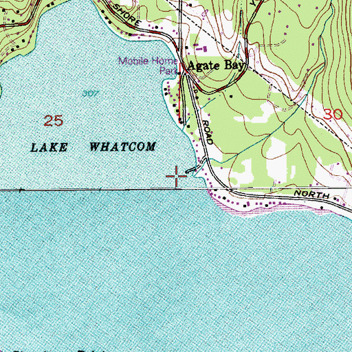 Topographic Map of Olsen Creek, WA