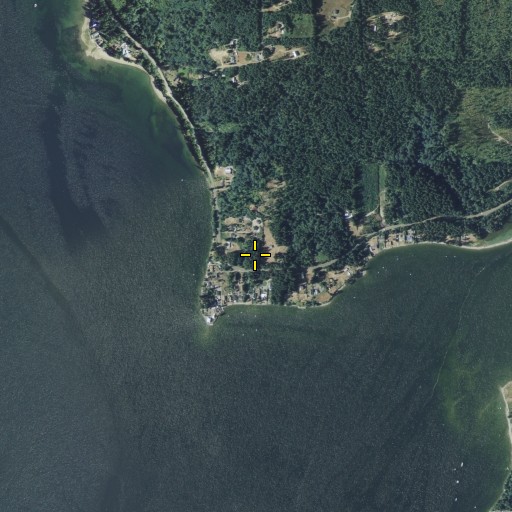 Aerial/Satellite Image of Olympic Shore, WA