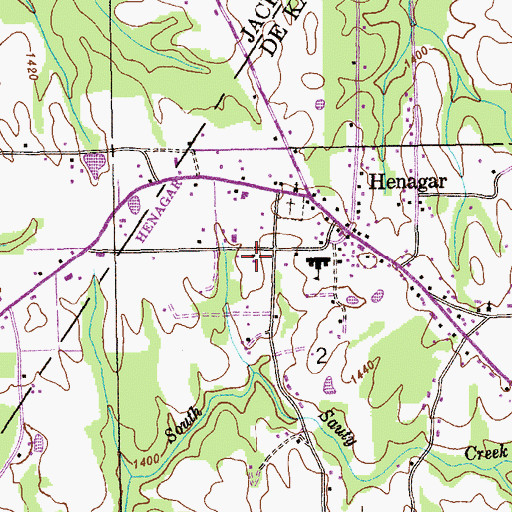 Topographic Map of Mathes Academy (historical), AL