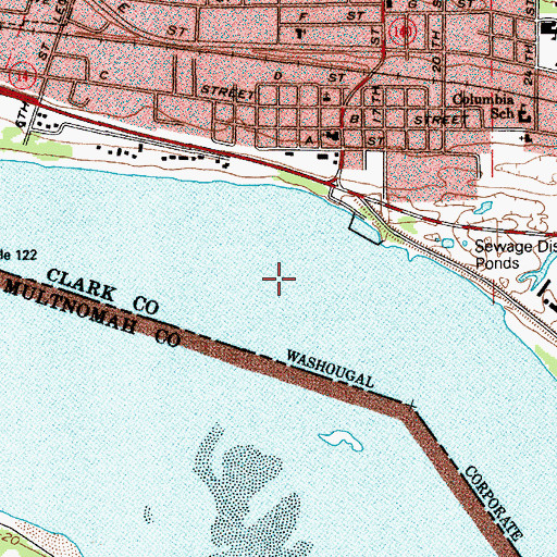 Topographic Map of Ough Reef, WA