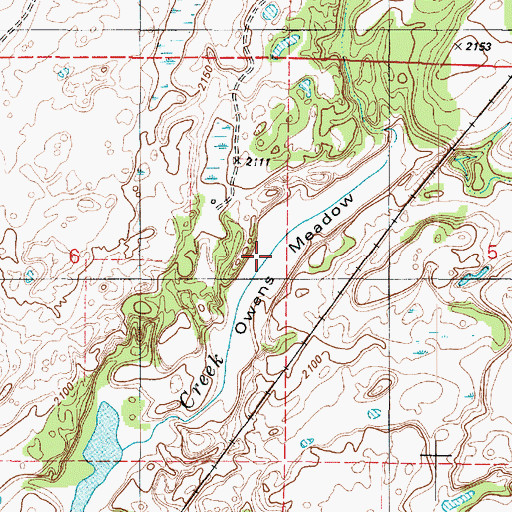 Topographic Map of Owens Meadow, WA