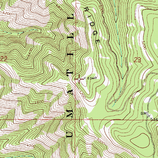Topographic Map of Paige Ridge, WA