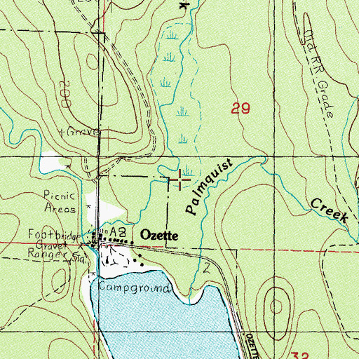Topographic Map of Palmquist Creek, WA