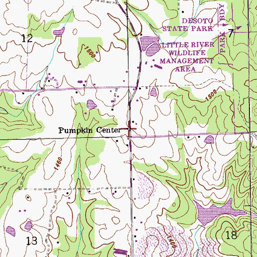 Topographic Map of Mount Zion Church, AL