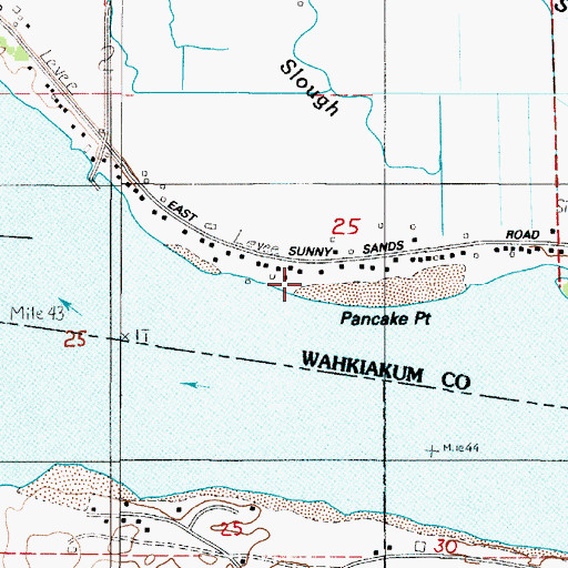 Topographic Map of Pancake Point, WA