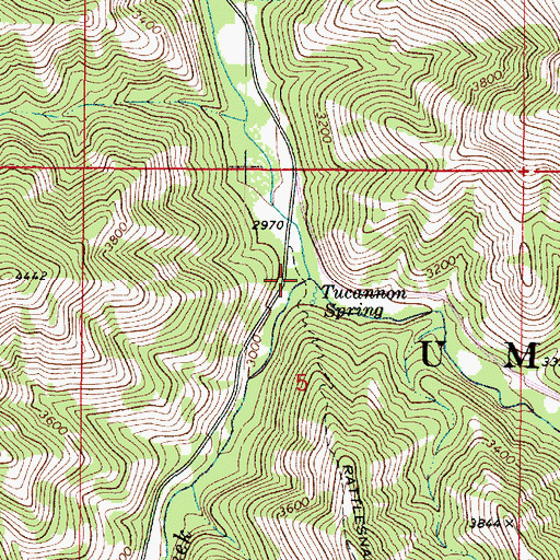 Topographic Map of Panjab Creek, WA